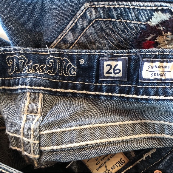 MISS ME Signature Skinny Embroidered Jeans JP7258S3 (W26 L30) - Picture 5 of 17
